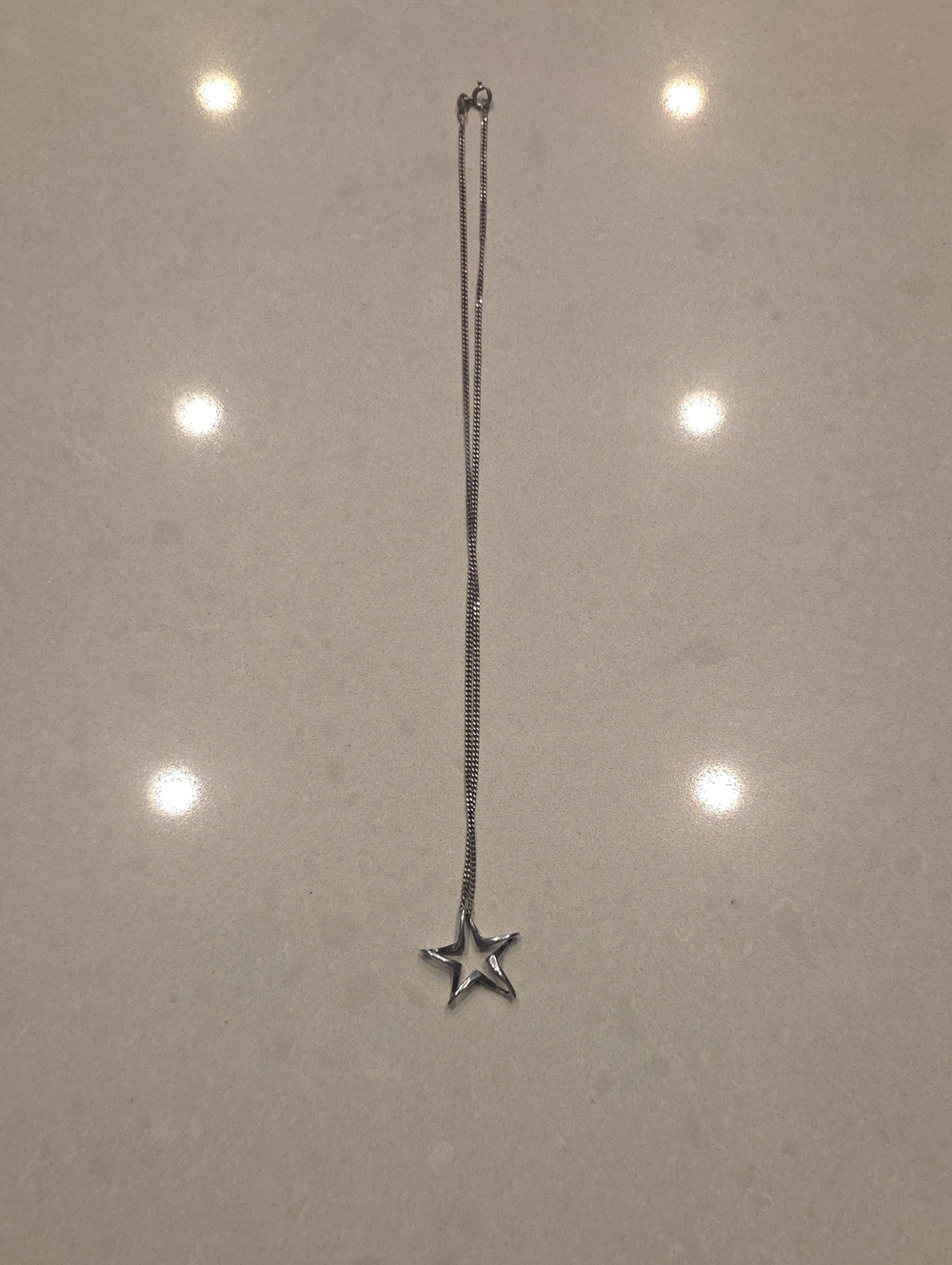 James Avery Sterling Floating Star Silver Necklace - Picture 1 of 3